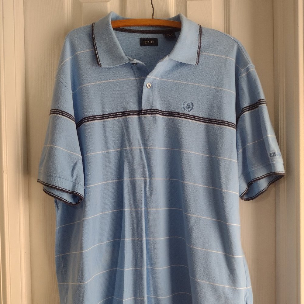 Men's IZOD Size XL Polo Shirt Short Sleeves
